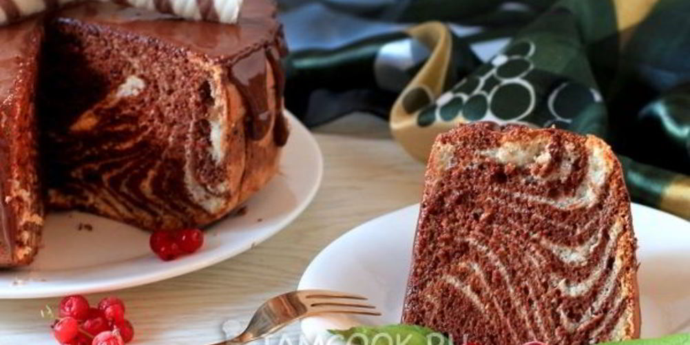 Рецепт бисквит зебра