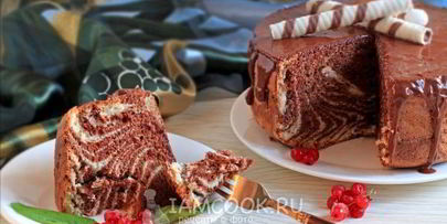 бисквит зебра