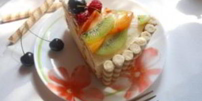 бисквитно-творожный торт