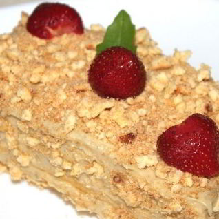 Бисквитный торт со сгущенкой