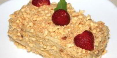 бисквитный торт со сгущенкой