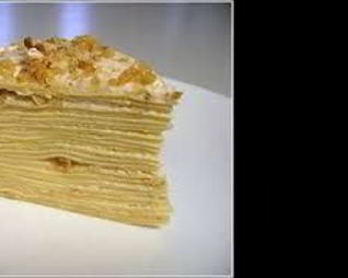 Блинный торт с бананом