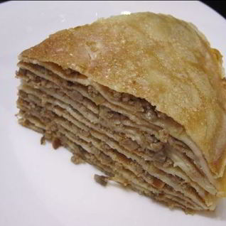 Блинный торт с фаршем