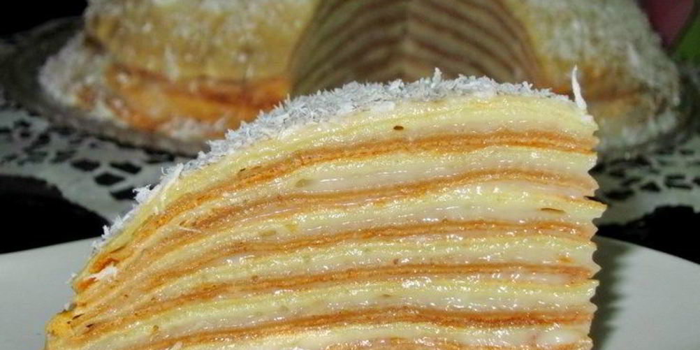 Рецепт блинный торт с медом