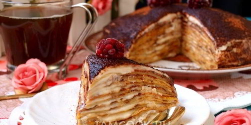 Рецепт блинный торт тирамису