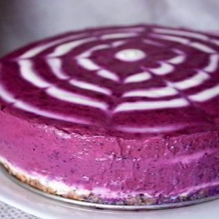 Черничный торт без выпечки