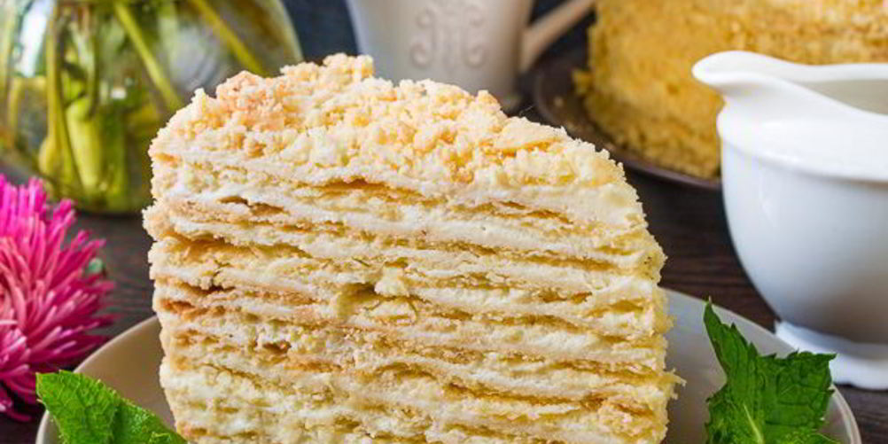 Рецепт домашний наполеон с кремом пломбир