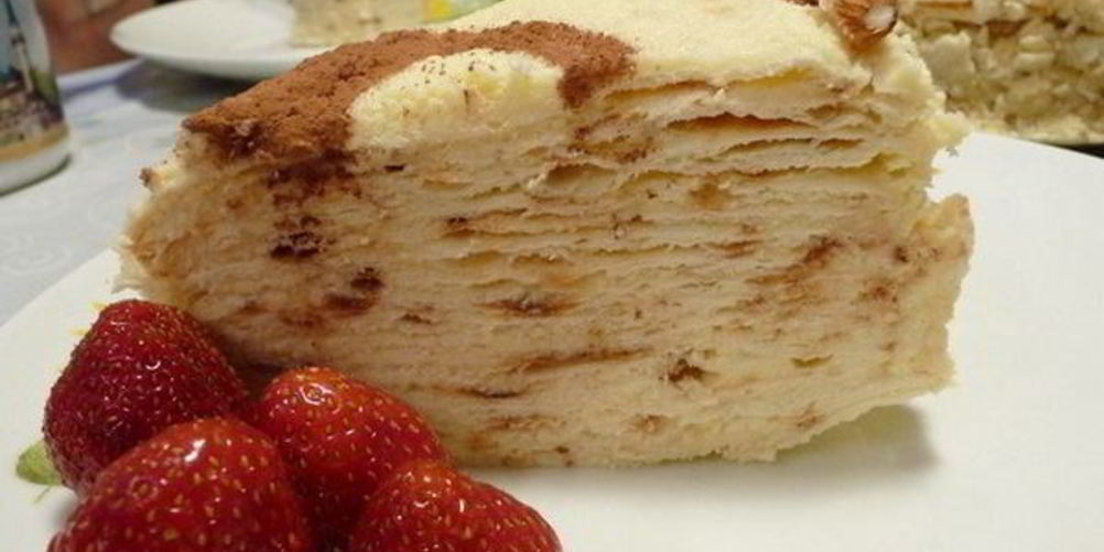 Рецепт домашний торт наполеон на сковородке