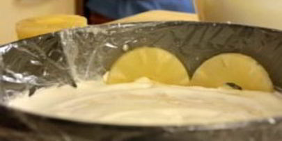 йогуртовый торт с ананасами