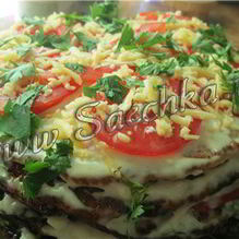 Рецепт Кабачковый торт с помидорами