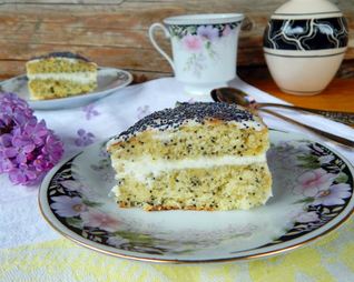 Маковый торт со сметаной