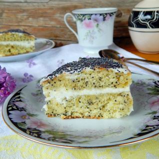 Маковый торт со сметаной