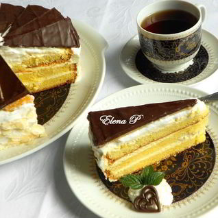 Марципаново-цитрусовый торт