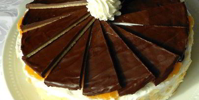 марципаново-цитрусовый торт