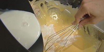 миндальный торт с заварным кремом