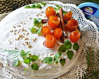 Морковный торт с ароматом апельсина