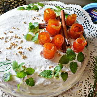 Морковный торт с ароматом апельсина