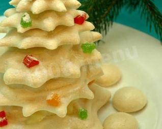 Новогодний торт Елка с безе