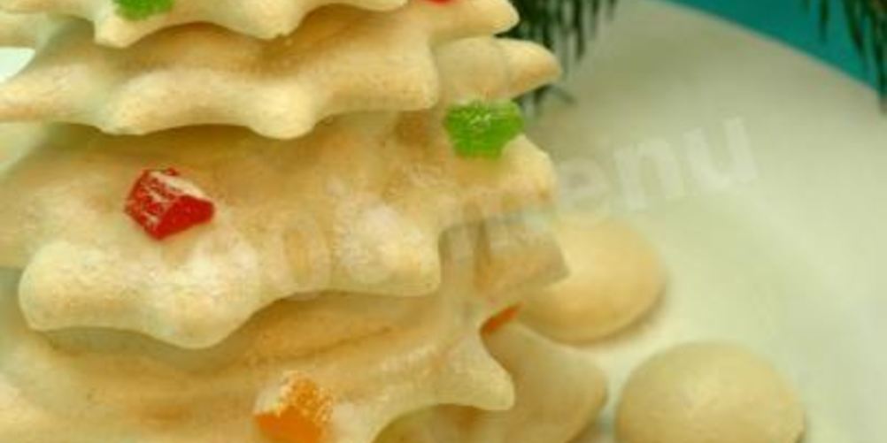 Рецепт новогодний торт елка с безе