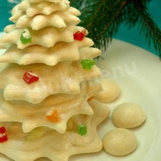 Новогодний торт Елка с безе