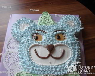 Ореховый бисквитный торт Мишка