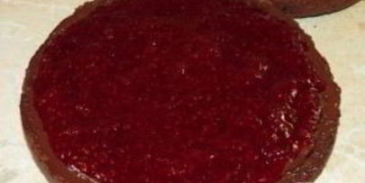 шоколадно-клюквенный торт