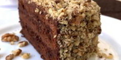шоколадно-ореховый торт