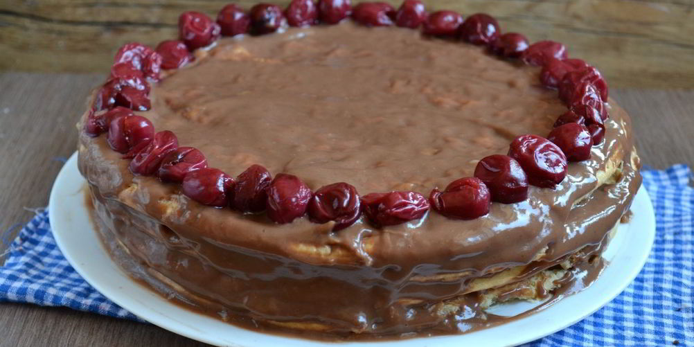 Рецепт шоколадный торт с вишней