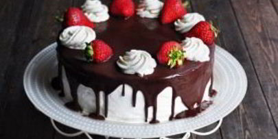 шоколадный торт с заварным кремом