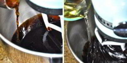 шоколадный торт с заварным кремом