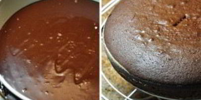 шоколадный торт с заварным кремом