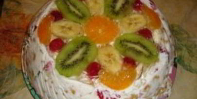 торт без выпечки с желе