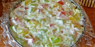 торт битое стекло с бисквитом