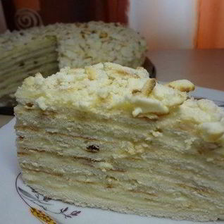 Торт домашний на сковороде с заварным кремом