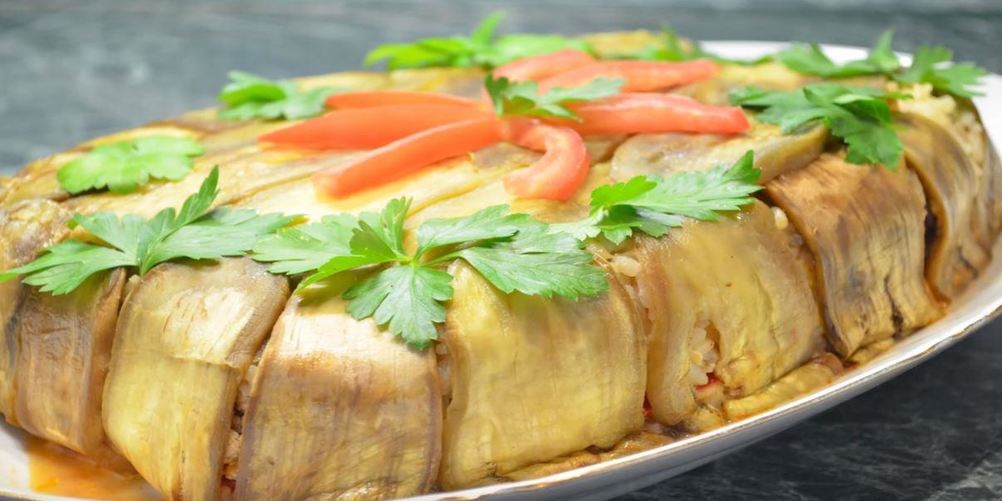 Рецепт торт из баклажанов с рисом и фаршем