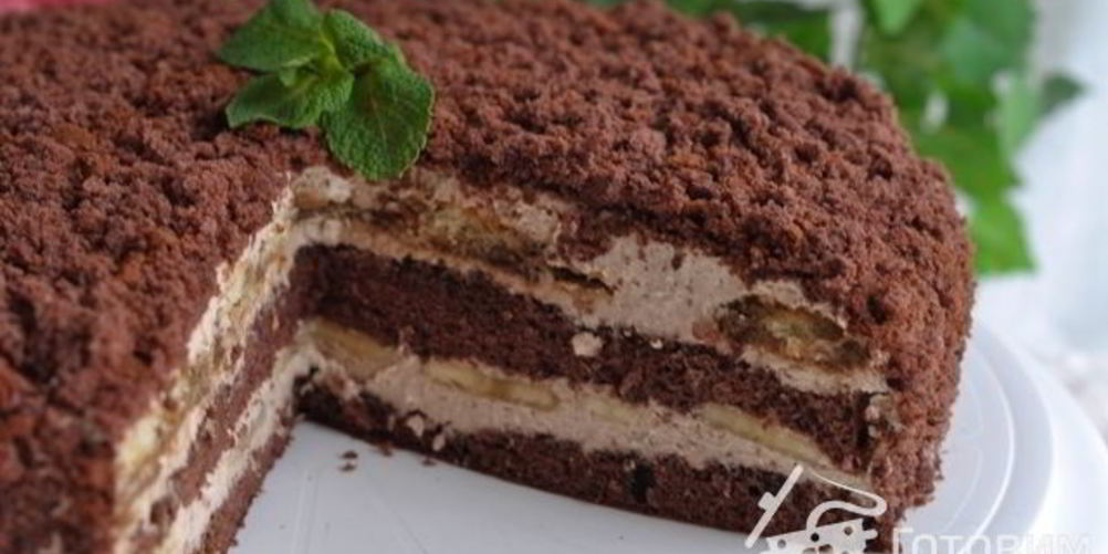 Рецепт торт кофейно-банановый
