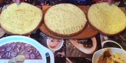 торт корзина с цветами