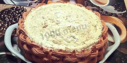 торт корзина с цветами