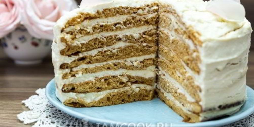 Рецепт торт молочная девочка с творожным кремом