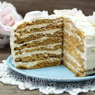 Торт Молочная девочка с творожным кремом