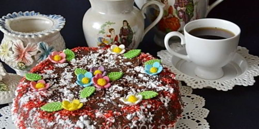 Рецепт торт с кремом на кефире