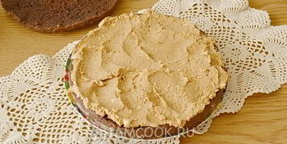 торт с кремом на кефире