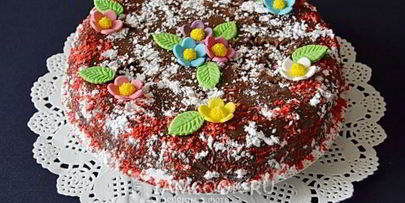 торт с кремом на кефире