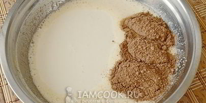 торт с кремом на кефире