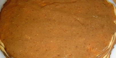 торт с шоколадным кремом и пралине