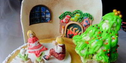 торт снежная королева