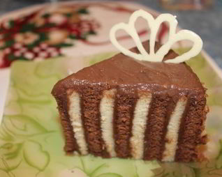 Торт Ванильно-шоколадный