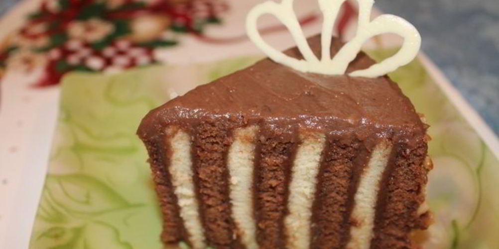 Рецепт торт ванильно-шоколадный