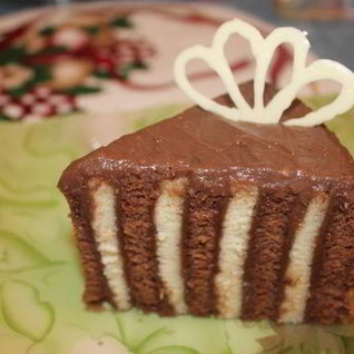 Торт Ванильно-шоколадный