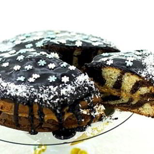 Торт Зебра на сметане